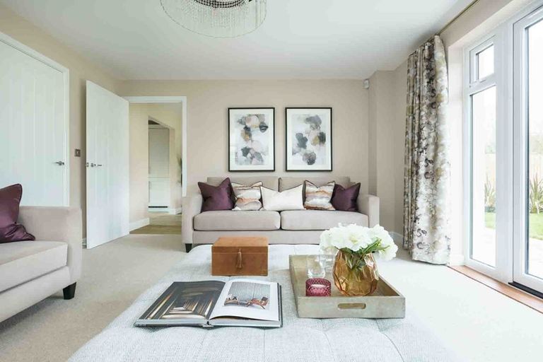 Property 3 of 12. Open Plan Lounge With French Doors Opening To The Garden