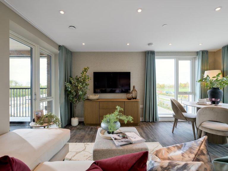 Property 3 of 12. Canalside Quarter, Show Home Apartment, Living Room