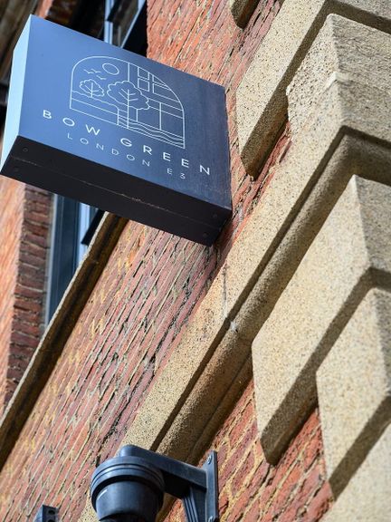 Property 1 of 1. An Image Of A Sign Showing The Bow Green Logo