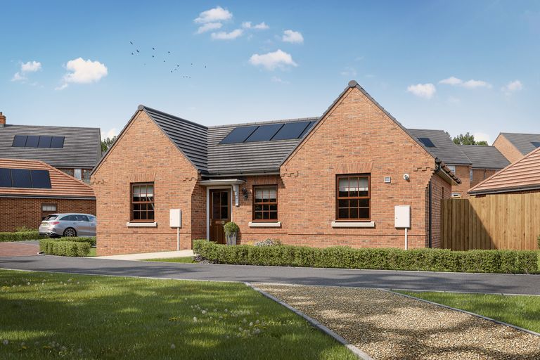 Property 1 of 7. External CGI Of Detached Bungalow Belbroughton