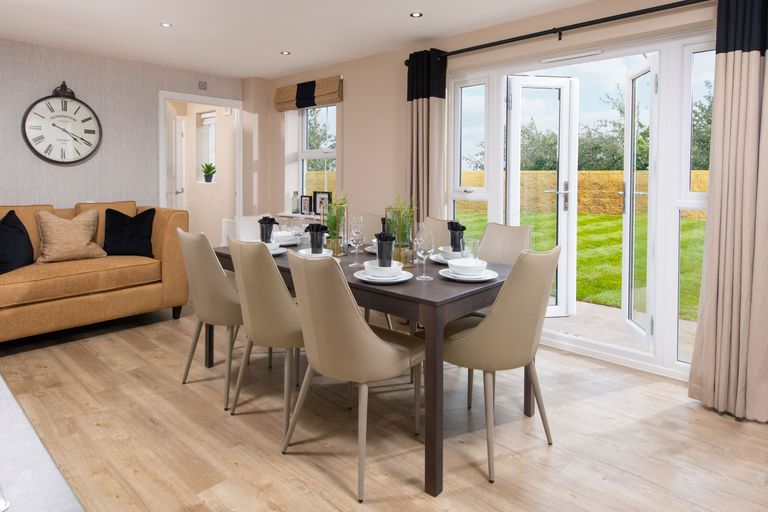 Property 3 of 9. Internal Image Of The Halton Dining Area With French Doors To Garden