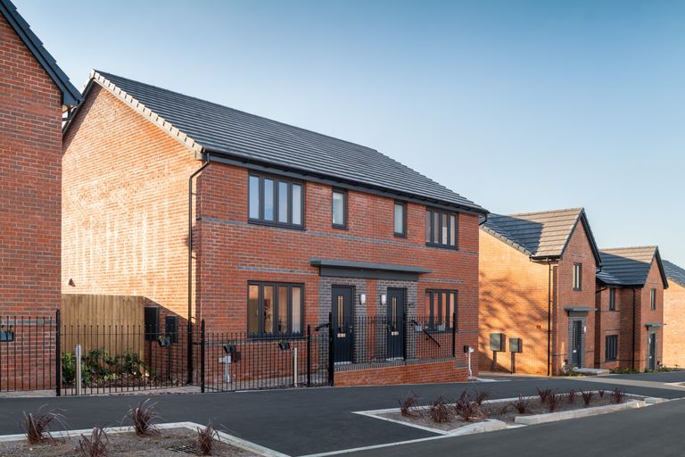Property 1 of 10. Outside View Of The Matlock 3 Bedroom Semi Detached Home
