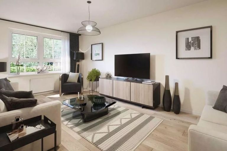 Property 2 of 10. Computer Generated Image Of The Lounge In The Ascot 4 Bedroom Home