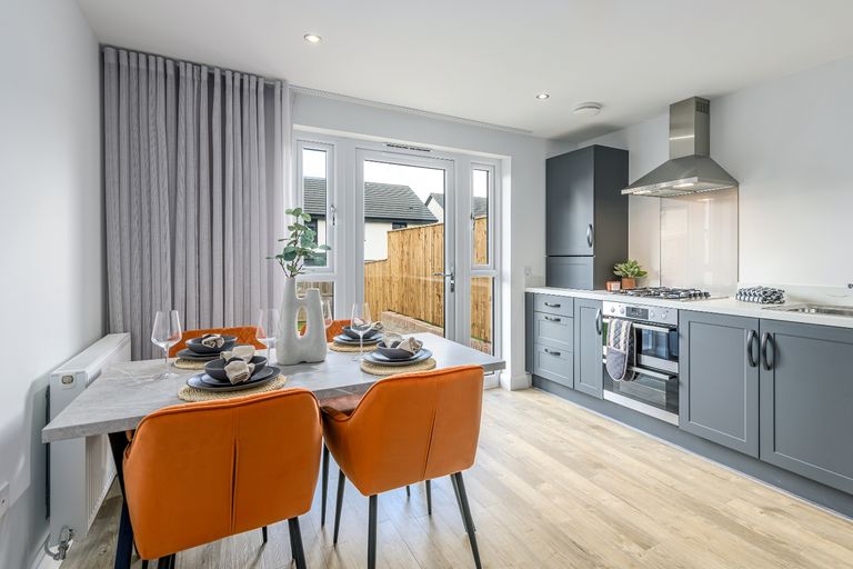 Property 3 of 9. Kitchen/Dining Area In 3 Bedroom Home