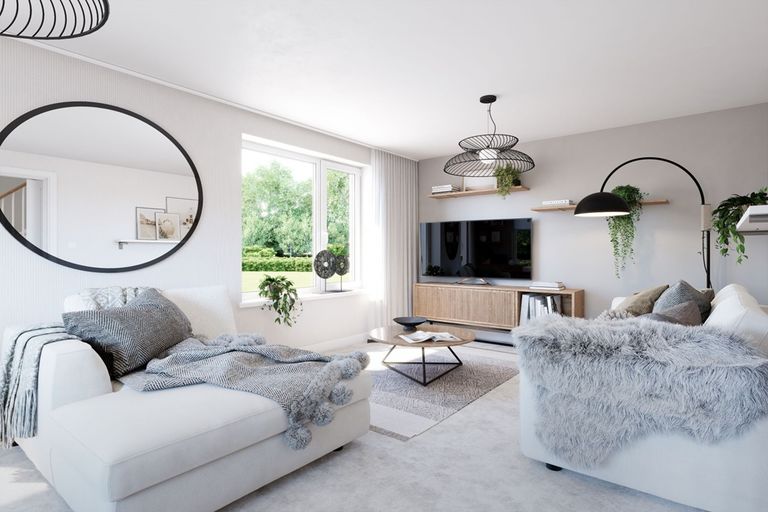 Property 3 of 12. Relax In The Living Room Filled With Natural Light