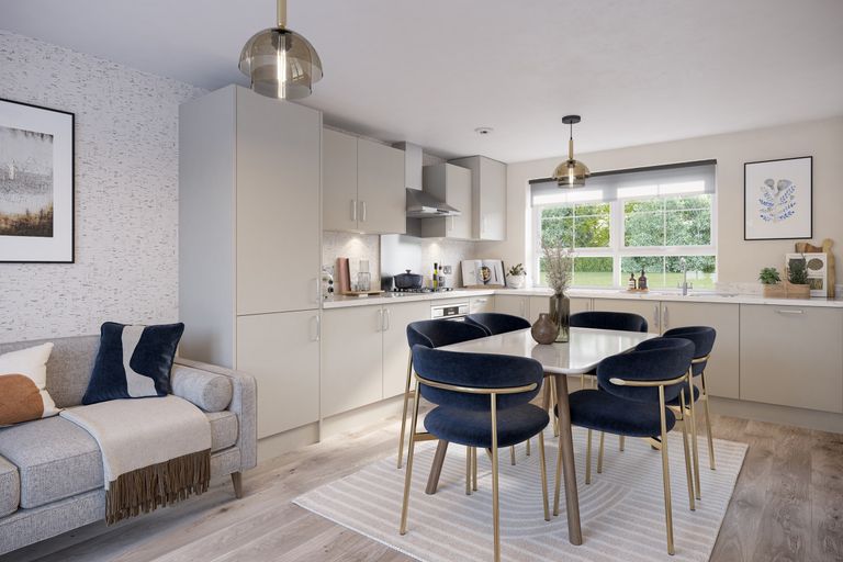 Property 2 of 8. Kitchen And Dining Room In The 3 Bedroom Redford