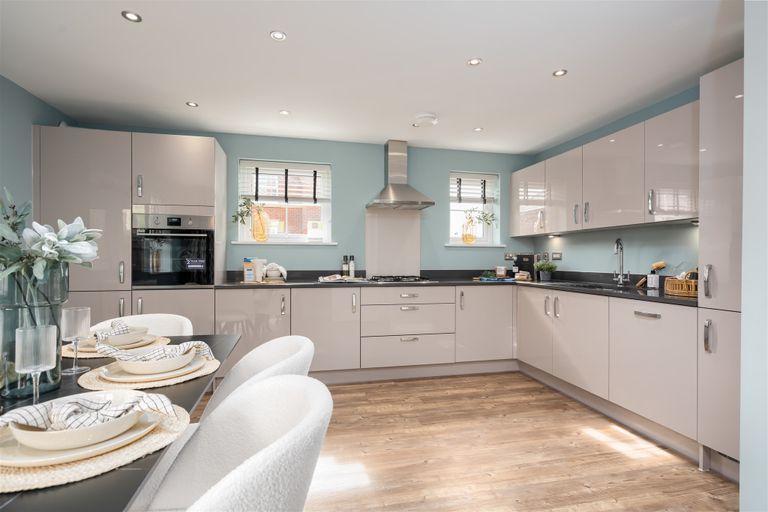 Property 2 of 10. Inside View Of The Alderney Open Plan Kitchen. 4 Bed Home.