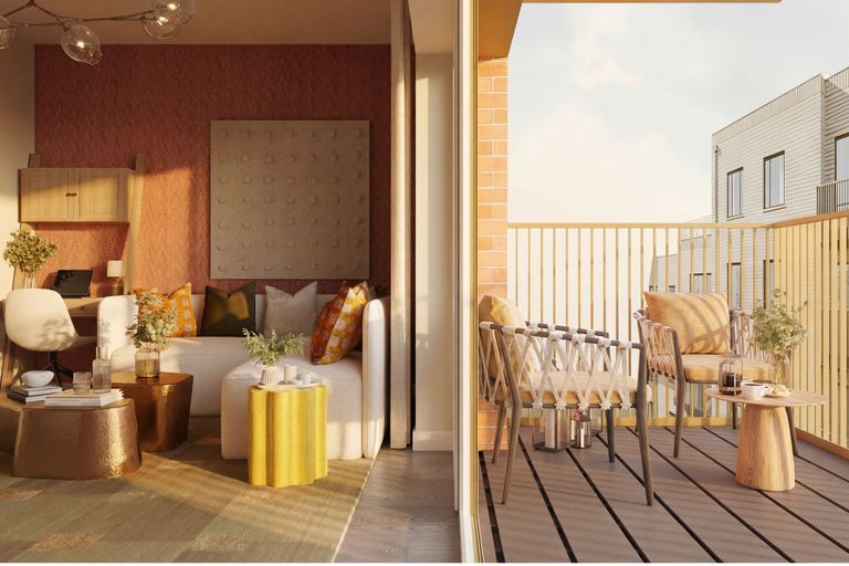 Property 2 of 7. Balcony/Living Room