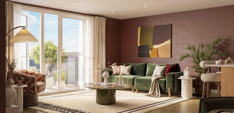 Property 1 of 1. Living Space, High Windows With Ample Natural Lighting