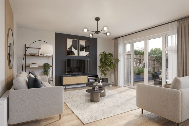 Property 3 of 7. Internal CGI Of The Lounge Of The Buckland