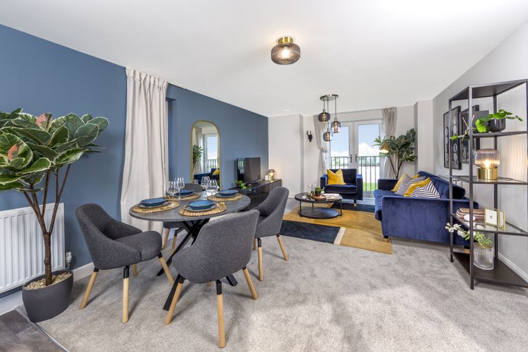 Property 2 of 9. Tewksbury Apartment Lounge Diner Ikea Dressed