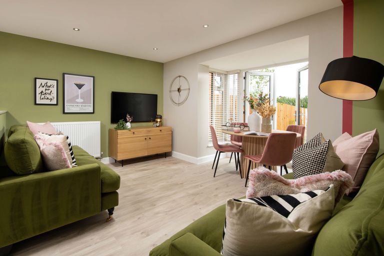 Property 3 of 10. The Waterside Greenwood Family Room With French Doors