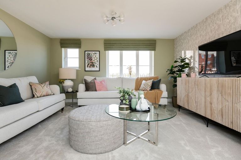 Property 1 of 13. There's Space For The Whole Family In This Spacious Living Room