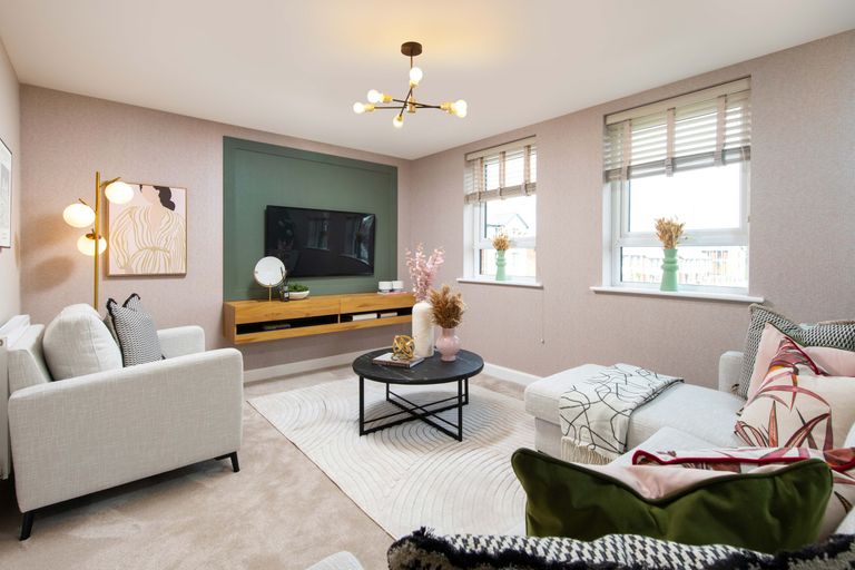 Property 1 of 9. Open-Plan Kitchen In The Greenwood Show Home At The Waterside, David Wilson Homes
