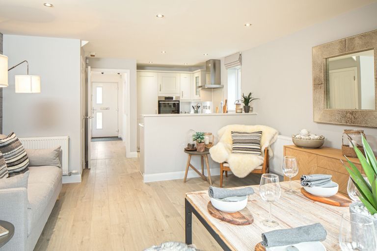 Property 3 of 10. Kitchen With Dining Area In The Greenwood 3 Bedroom Home