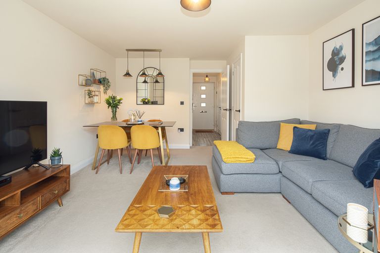 Property 1 of 7. Internal View 2 Bedroom Semi Detached Home With Parking Living Room