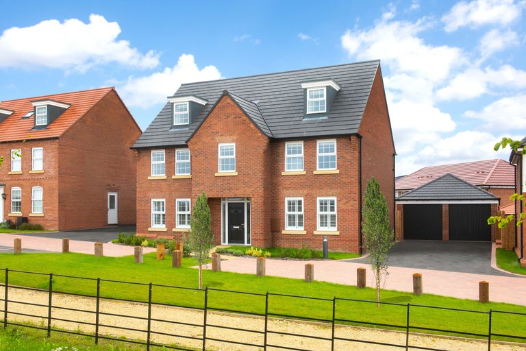 Property 1 of 10. External View Of The Five Bedroom Lichfield Home