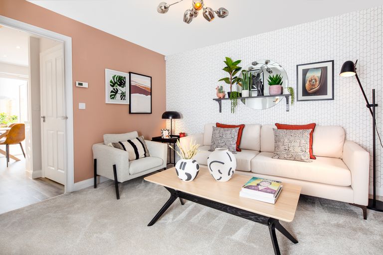 Property 2 of 5. Spacious Lounge With Doorway To Kitchen In The Kenley 2 Bedroom Home