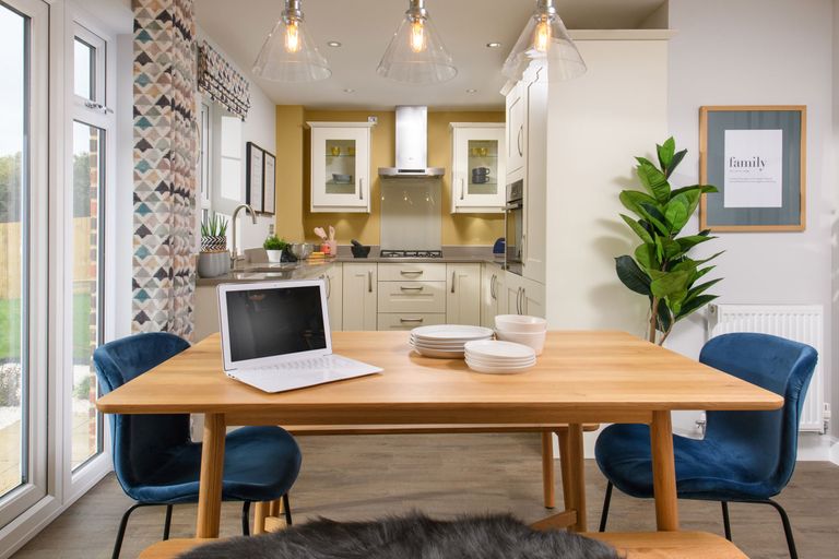 Property 3 of 9. Dining Table In The Abbeydale 3 Bedroom Show Home