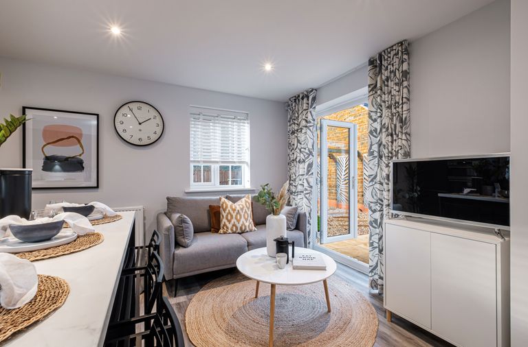 Property 3 of 10. Interior View Of The Kitchen &amp; Family Space In Our 4 Bed Alderney Home