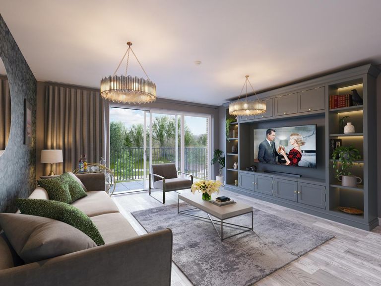 Property 2 of 9. Canalside Quarter, Living Room