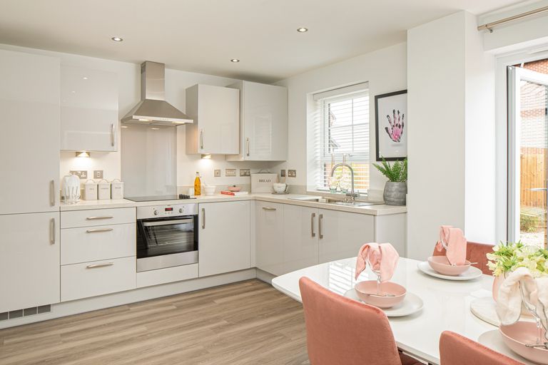 Property 3 of 10. Open Plan Kitchen In The Maidstone Three Bedroom Home