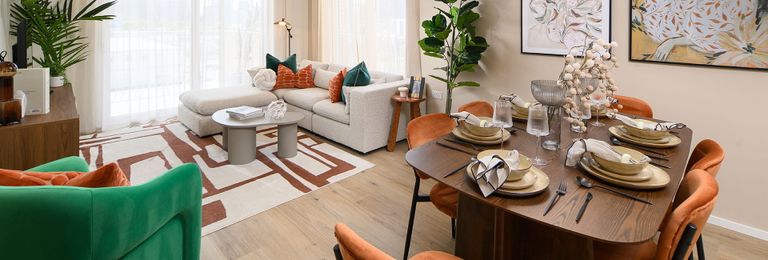 Property 2 of 5. Interior Image Of A Living/ Dining Room At Heron Wharf