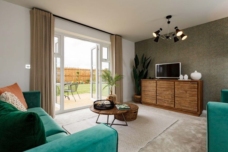 Property 3 of 8. A Light And Bright Living Area With French Doors To The Rear Garden