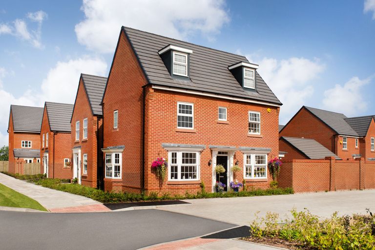 Property 3 of 10. Exterior Shot Of 3 Storey Detached 4 Bedroom Hertford Style Home