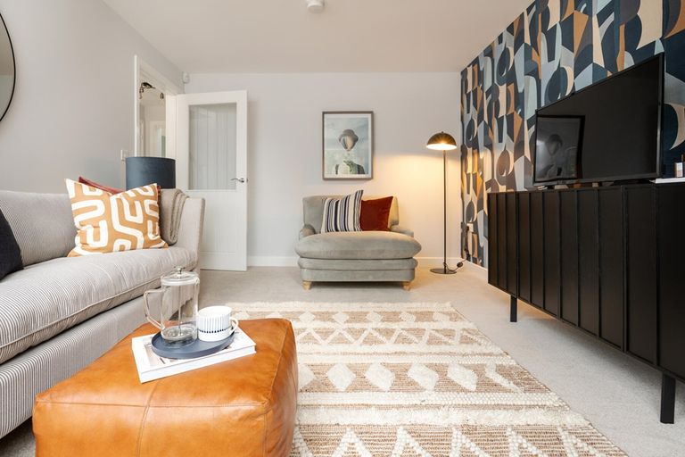 Property 3 of 12. The Well Proportioned Lounge Overlooks The Front Of The Home