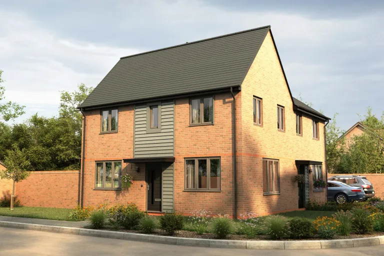 Property 1 of 9. Exterior Lyford Three Bedroom New Build