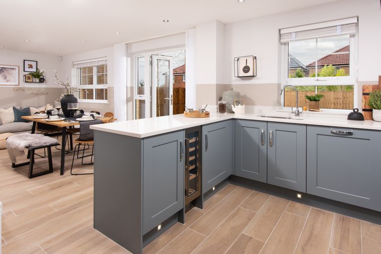Property 2 of 10. Inside View 4 Bedroom Detached Radleigh Kitchen Diner