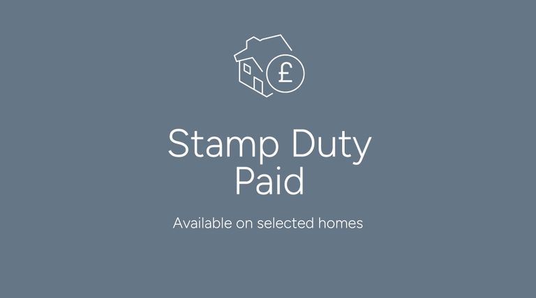 Property 2 of 9. The Image Displays The Text "Stamp Duty Paid" Along With A House Icon And A Pound Symbol