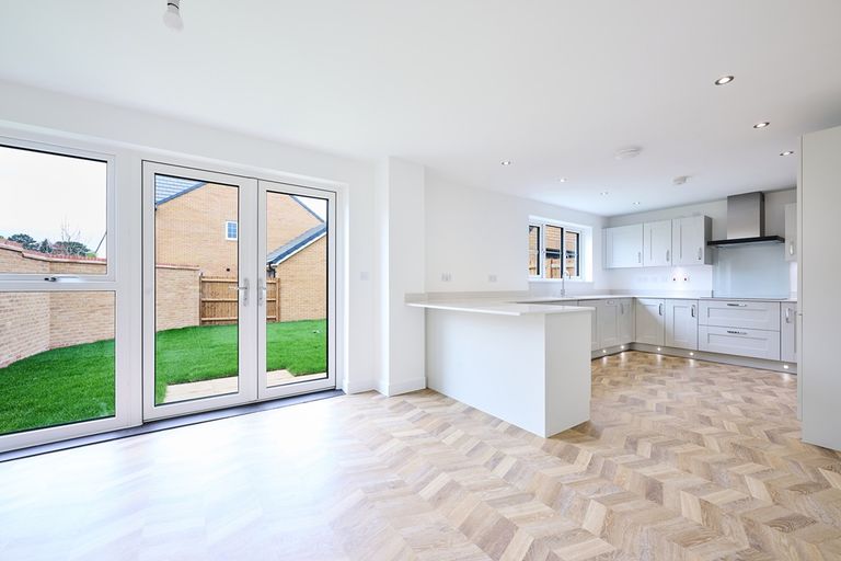 Property 3 of 13. The Timeless Kitchen Is A Generous Size With Feature Flooring
