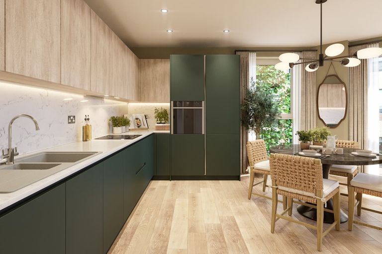 Property 2 of 13. Contemporary Kitchen Finished In The Earth Palette
