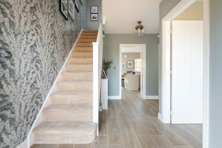 Property 2 of 28. A Light And Inviting Hallway Welcomes You To The Rushton
