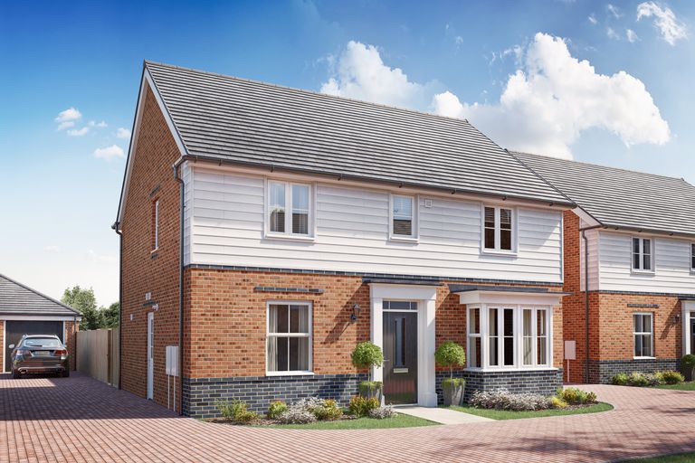 Property 1 of 9. Outside View Of The 4 Bedroom Bradgate Plot 74
