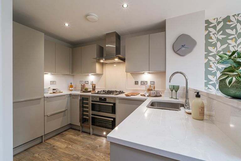 Property 2 of 10. Interior View Of The Kitchen In Our 3 Bed Knightwood Home