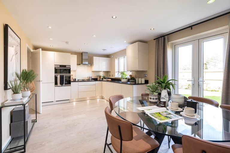 Property 2 of 10. Sociable Kitchen Diner With Doors To Garden