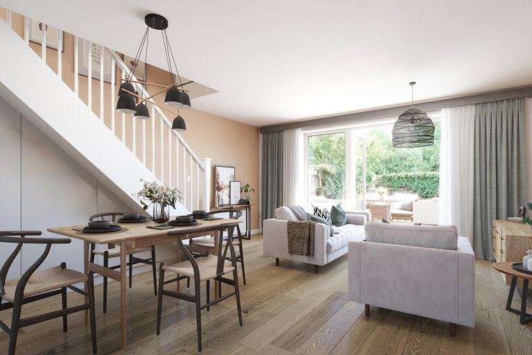 Property 2 of 13. Open Plan Living, Dining With French Doors To The Garden