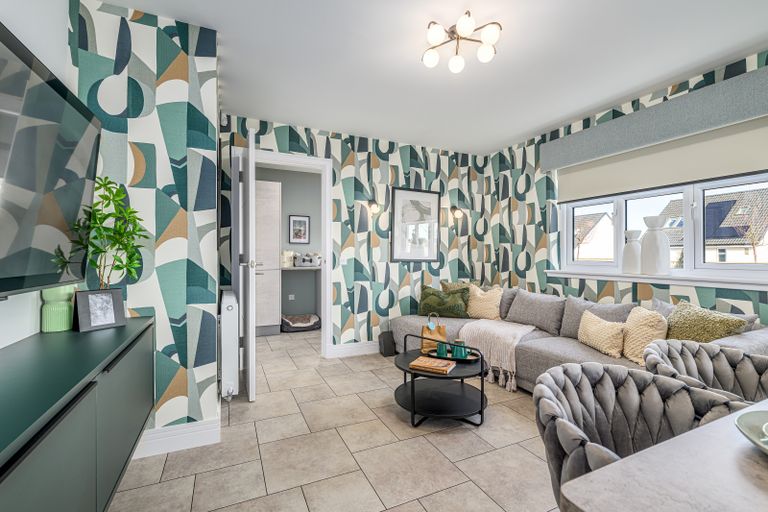 Property 2 of 7. Vb5395791 20250227 cala Homes Cornhill Village Darroch Kitchen Family Dining 004 3200x2133