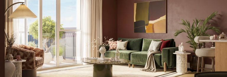 Property 2 of 4. An Interior CGI Of The Living Area At Hertford Locks