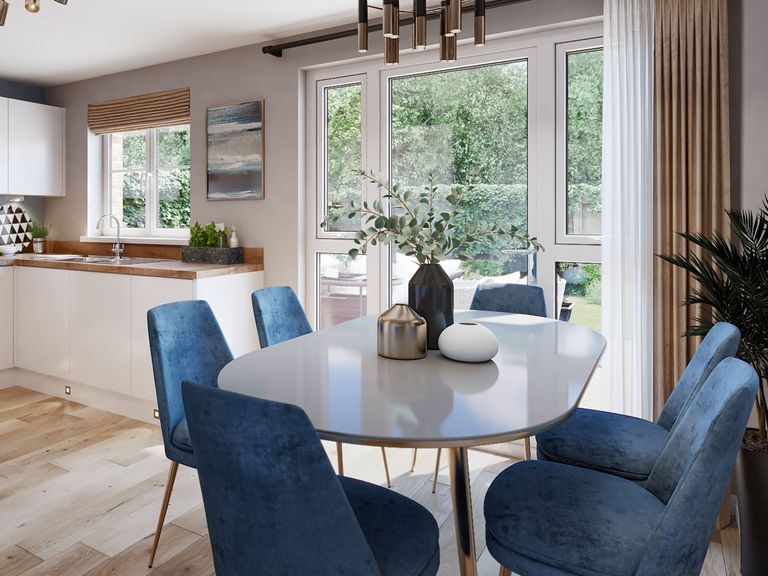 Property 1 of 9. Image Of Kitchen/Dining Room In 4 Bedroom Glamis House Type