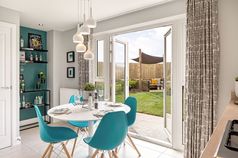 Property 3 of 7. Open Plan Kitchen With French Doors In The Roseberry 2 Bedroom Home