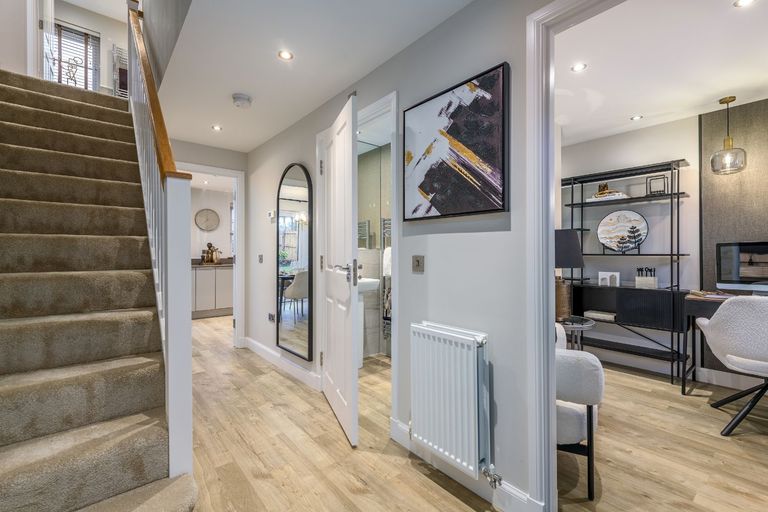 Property 2 of 9. Hallway In 4 Bedroom Balloch House Type